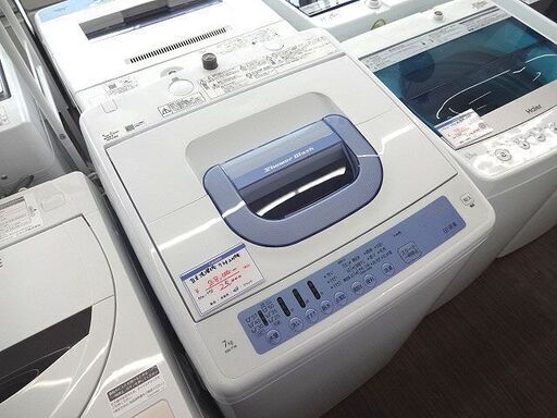 札幌 引き取り 高年式!! 国産 日立 洗濯機 7kg 2019年製 NW-T76 縦型 大容量 市内配達1000円