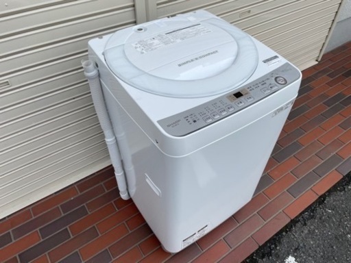 ■極美品■2019年製 SHARP洗濯機 7kg ES-GE7C-W
