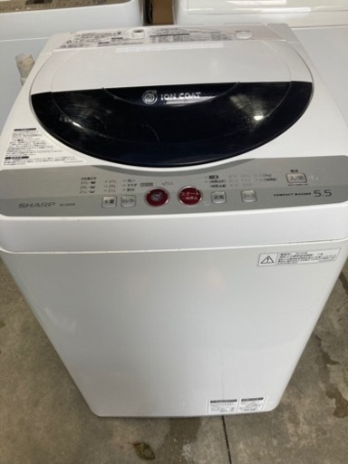 SHARP 5.5kg 全自動洗濯機 ES-GE55K-B 2010年製