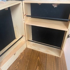 KT スパイス ボックス ラック 木製 2段 木製