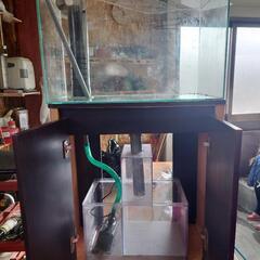値下げしました！オーバーフロー水槽　60センチ　ライト付