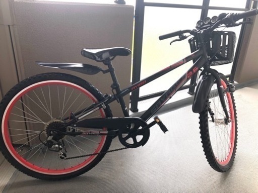 子ども用自転車 26インチ アサップ 赤黒