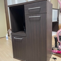 【無料】炊飯器台　レンジボード　キッチンボード　食器棚　Ｈ87×...