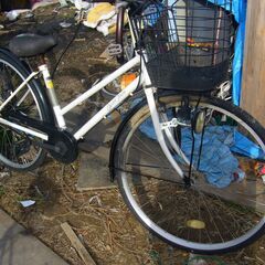 整備済み２６インチ白色自転車タイヤ５分山高知市内無料配達