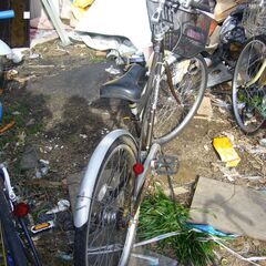 整備済み変速機付き２６インチ自転車タイヤ５分山高知市内配達無料