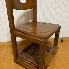 学習机の木製椅子　