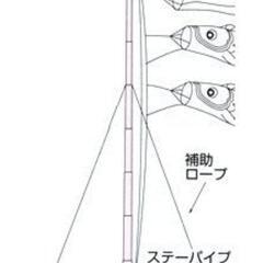 鯉のぼり用伸縮式アルミポール