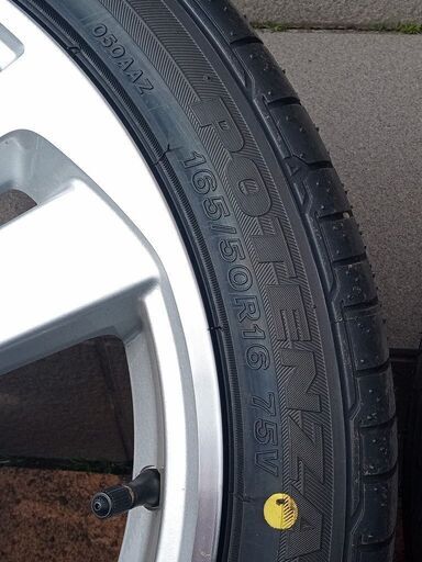 ポテンザ　RE050A　165/50R16　新型コペン　新車外し　純正アルミタイヤセット