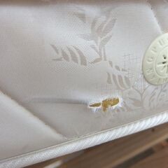 シングルベッド マットレス付き 幅970mm 木製ベッド ホワイト ☆ 札幌市 北区 屯田