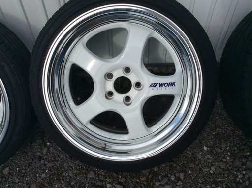 ワークマイスターS1R (TPMS付き！）5-100 4本ホワイト17x８J +35   17x⒏５J +36