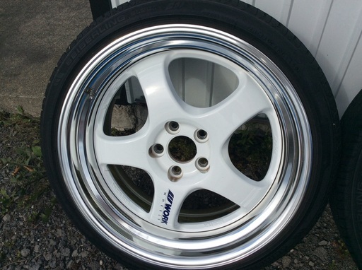 ワークマイスターS1R (TPMS付き！）5-100 4本ホワイト17x８J +35   17x⒏５J +36