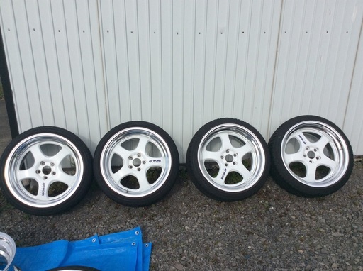 ワークマイスターS1R (TPMS付き！）5-100 4本ホワイト17x８J +35   17x⒏５J +36