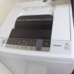 【高年式ですがジャンク品】　HITACHI 洗濯機7.0k  修...