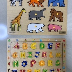 アルファベット・動物 型はめパズル