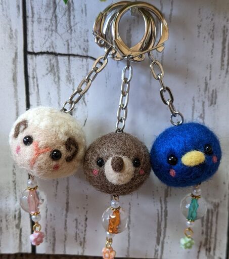 羊毛フェルトのキーホルダー ストラップ ハンドメイド まさひろ さぬきのその他の中古あげます 譲ります ジモティーで不用品の処分