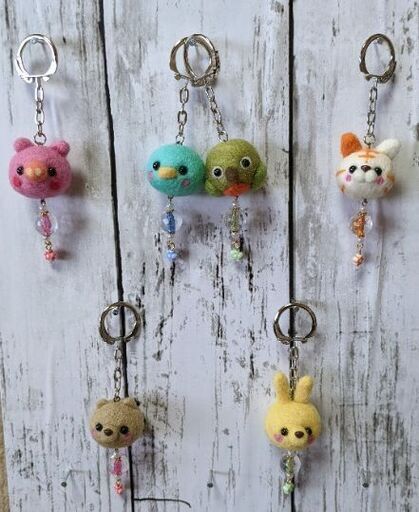 羊毛フェルトのキーホルダー ストラップ ハンドメイド まさひろ さぬきのその他の中古あげます 譲ります ジモティーで不用品の処分