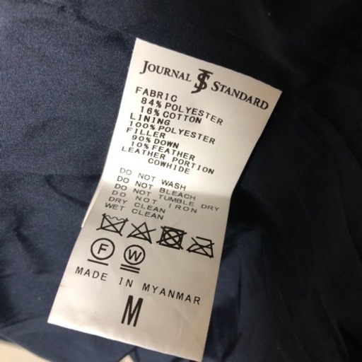 値下げ9000→6000円【美品】ダウンジャケット　【JOURNAL STANDARD】【LASKA FABRIC】Mサイズ