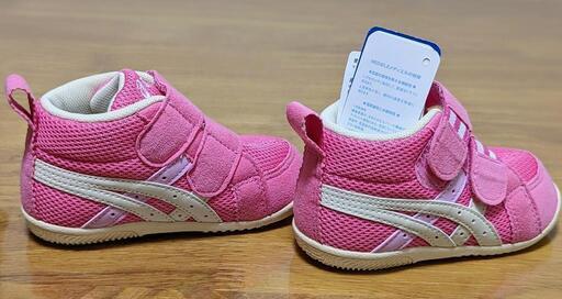 新品•未使用】12.5cm asics アシックス スクスク ピンク 子供靴