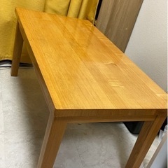 【良品計画・無印良品】天然木　タモ材ローテーブル　