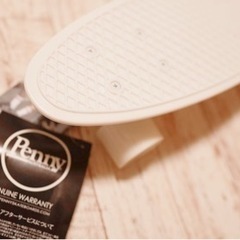 ★1回使用★ペニー★ホワイト★PENNY skateboard（...