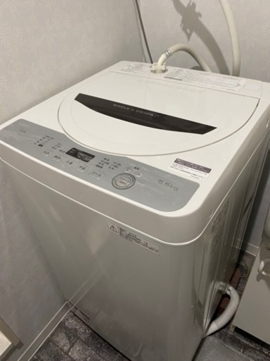 2018年製洗濯機(シャープES-GE5B-T)5.5kg