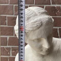 ◎お値下げしました♪ 逸品貴重希少 白磁 石像 石膏像 美人胸像裸婦 女神 デッサン モチーフ 古美術品西洋彫刻旧家蔵出うぶだし