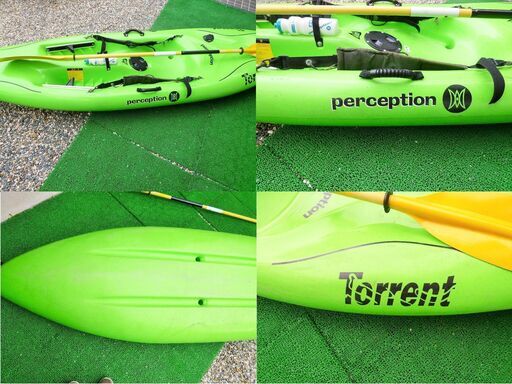 perception パーセプション カヤック torrent 全長３０５CM 重量２０KG程 パドル付き