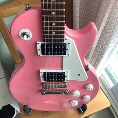 中古　エピフォン　レスポール100 ピンク　エレキギター