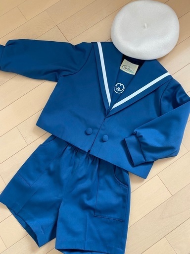 3/31まで受取限定！1回着用のみ！みかづき幼稚園制服(秋冬)帽子付き110-120