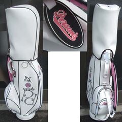 未使用品★レディース ゴルフクラブ 8本・キャディバッグセット パーソンズ POP PUNK  右用 白ピンク 小物付き PERSON\'S ☆ PayPay(ペイペイ)決済可能 ☆ 札幌市 豊平区 平岸