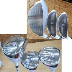 未使用品★レディース ゴルフクラブ 8本・キャディバッグセット パーソンズ POP PUNK  右用 白ピンク 小物付き PERSON\'S ☆ PayPay(ペイペイ)決済可能 ☆ 札幌市 豊平区 平岸