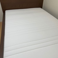 【ネット決済】※取引決定 IKEAダブルベッドフレーム＋ベッド下...
