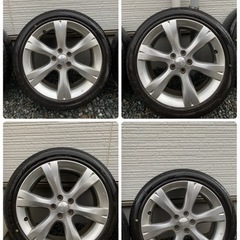 夏タイヤ17インチ 215/45R17 REGNO GR-XII バリ山 スバル純正ホイール