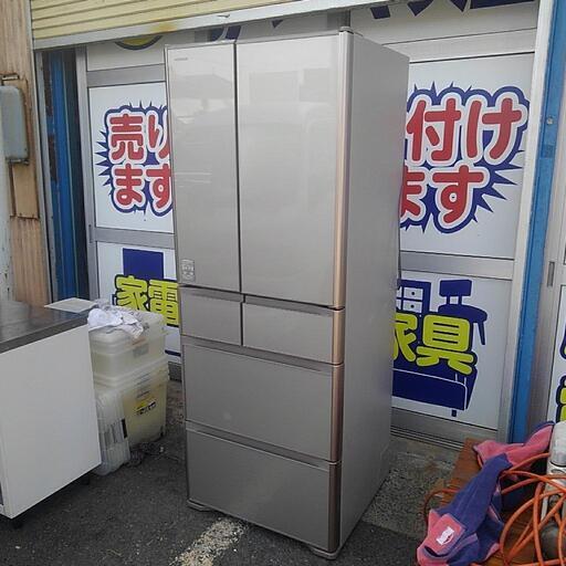 日立 HITACHI 冷凍冷蔵庫 真空チルド 475L 6ドア フレンチドア R-XG4800H(XN) 2018年製