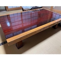 【ネット決済】天然無垢材　一枚板　花梨の木　テーブル