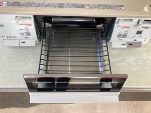 【 Rinnai LPガステーブル　RKGCV693E2 美品 】 リンナイ（Rinnai） ガステーブル LPガス ラクシエファイン 強火左
