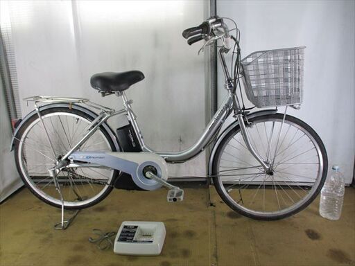 B832★整備済み　特価　中古電動自転車　BS　アシスタ　シルバー　3.8Ah　バッテリー良好★【24インチ】