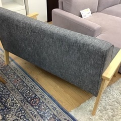 リサイクルサービス八光 田上店 配達・設置OK】2人掛けソファ グレー