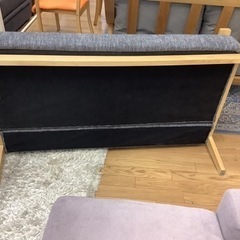 リサイクルサービス八光 田上店 配達・設置OK】2人掛けソファ グレー