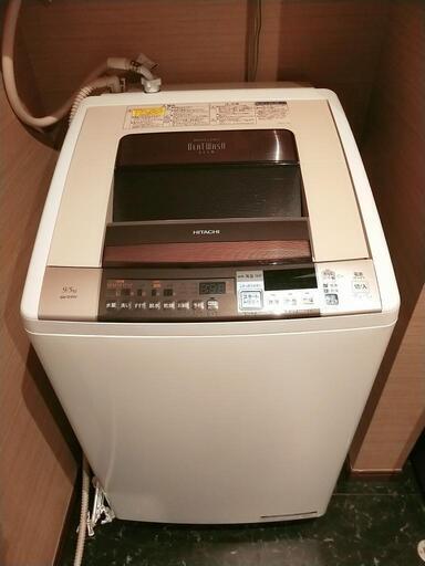 ■HITACHI/日立■電気洗濯乾燥機/組込型/Wash\u0026Dry/BEAT WASH SLIM/洗濯9㎏/乾燥5㎏/自動お掃除搭載/シャワービート洗浄/BW-D9SV形/