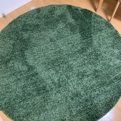 ニトリ ラグ 緑色 円形 180cm