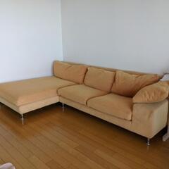 送料込　IDC大塚家具　カウチソファー-HAUTE(オート)フード付きトレンチコート