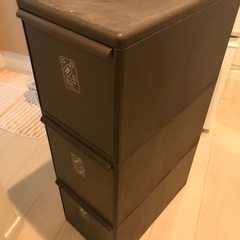 【商談終了】ゴミ箱（3段）　H75cm x W25cm x D45cm