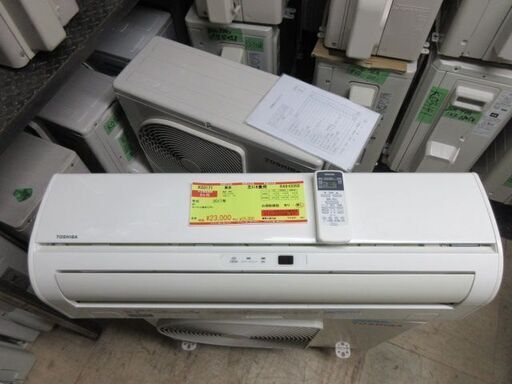 大切な K03171　東芝　中古エアコン　主に6畳用　冷2.2kw／暖2.2kw エアコン