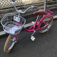 子ども用自転車 トップバリュ ピンク 18インチ ★状態キレイです 