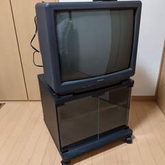 三菱 ブラウン管カラーテレビ 21C-SS30 中古品　台付き