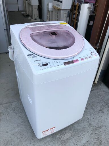 【動作保証あり】SHARP 2017年 ES-TX8A 8.0kg / 4.5kg 洗濯乾燥機 プラズマクラスター【管理KRS438】
