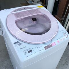 動作保証あり】SHARP 2017年 ES-TX8A 8.0kg / 4.5kg 洗濯乾燥機 プラズマ