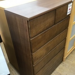 KE-43【ご来店頂ける方限定】ハイチェスト ブラウン