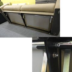 札幌白石区 マルイチセーリング 2人掛けソファ リクライニング機能 布製 ファブリック ベージュ ラクダ色 本郷通店